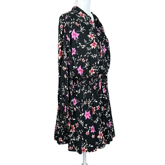 Free People Lighten Up Mini Dress Med Fairy Flowy Floral Feminine Pockets - Picture 3 of 10